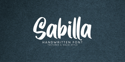 Sabilla Solid Font Poster 13