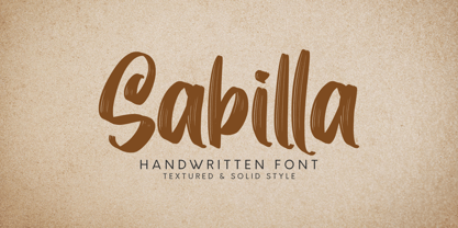 Sabilla Solid Font Poster 1
