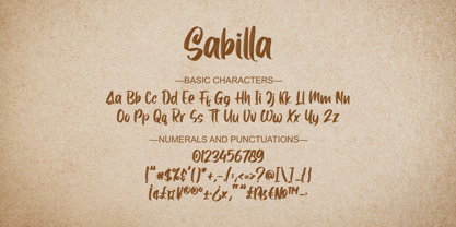 Sabilla Solid Font Poster 10