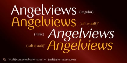 Angelviews Font Poster 2