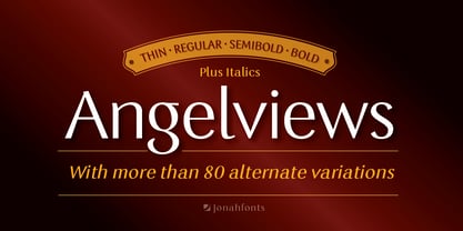 Angelviews Font Poster 1