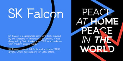 SK Falcon Font Poster 3