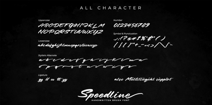 Speedline Font Poster 9