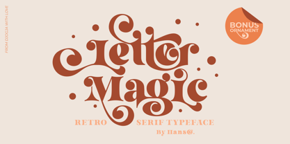 Letter Magic Font Poster 1