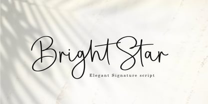 Bright Star Script Fuente Póster 1