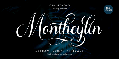 Montheylin Font Poster 1