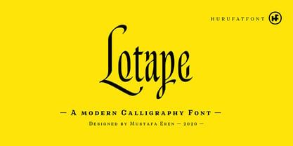 Lotape Font Poster 1