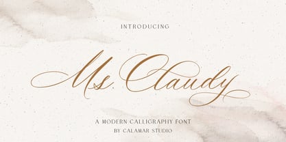 Ms Claudy Font Poster 1