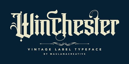 Winchester Font Poster 1