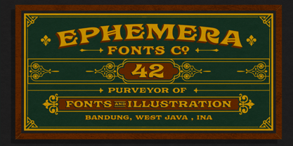 Ephemera Fascia Font Poster 7