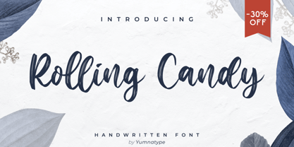 Rooling Candy Font Poster 1