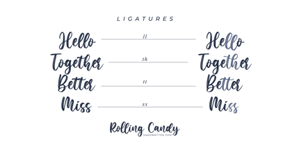 Rooling Candy Font Poster 5