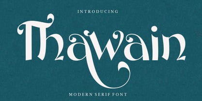 Thawain Serif Font Poster 1