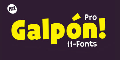 Galpon Pro Font Poster 1