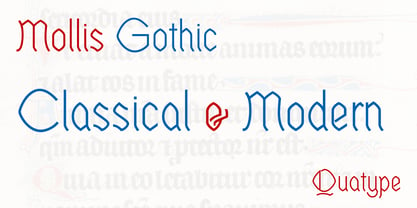 Mollis Gothic Fuente Póster 3