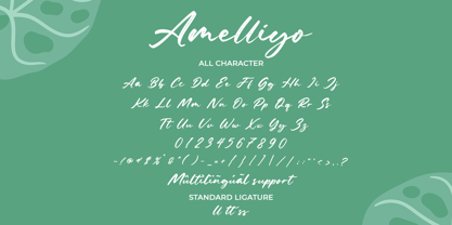Amelliyo Font Poster 2