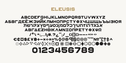 Eleusis Font Poster 2