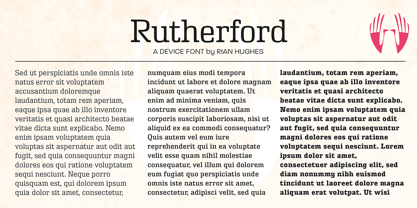 Rutherford Font Poster 2