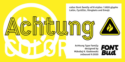 Achtung Font Poster 1