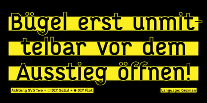 Achtung Font Poster 12