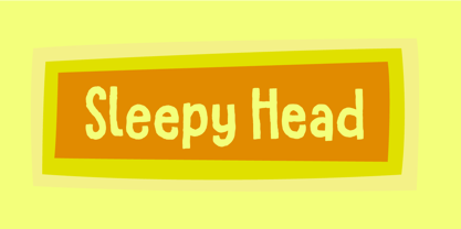Sleepy Head Font Poster 1
