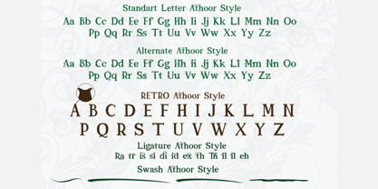 Athoor Style Font Poster 2
