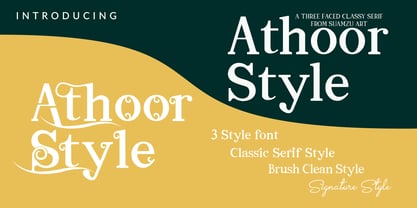 Athoor Style Font Poster 1