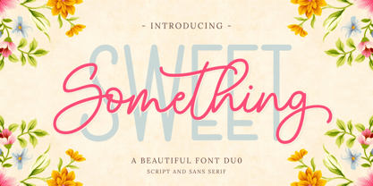Something Sweet Duo Font Poster 1