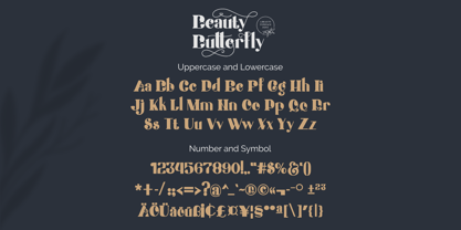 Beauty Butterfly Font Poster 12