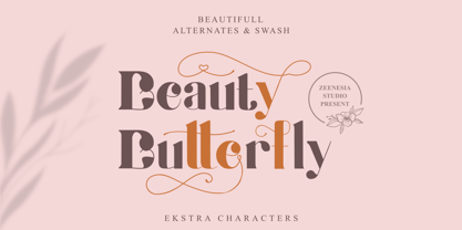 Beauty Butterfly Font Poster 7