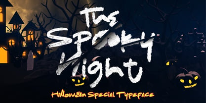 The Spooky Night Font Poster 1