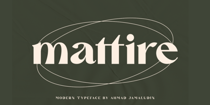Mattire Font Poster 1