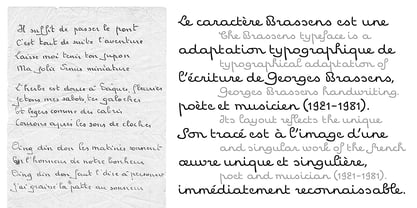 Brassens Font Poster 2