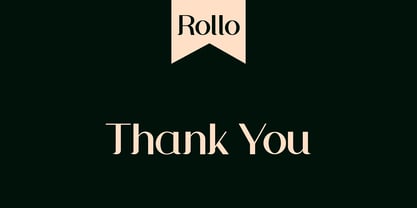 Rollo Font Poster 9