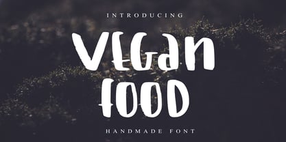 Vegan Food Font Poster 1
