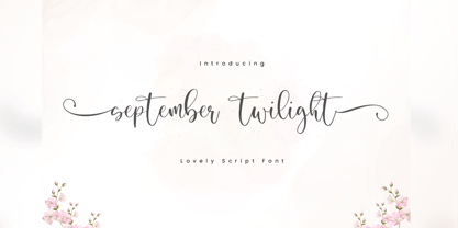 September Twilight Fuente Póster 1