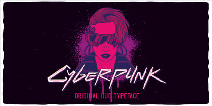 Cyberpunk Font Poster 1