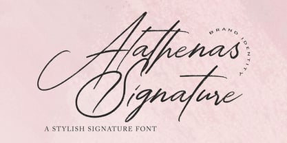 Alathenas Signature Font Poster 1