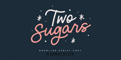 Two Sugars Font Poster 1