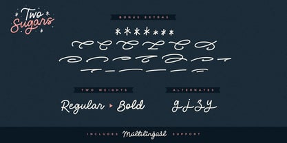 Two Sugars Font Poster 8