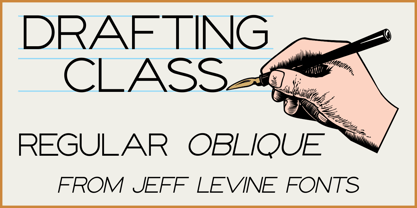 Drafting Class JNL Font Poster 1