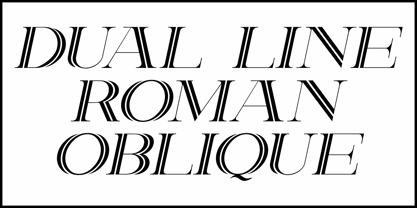 Dual Line Roman JNL Font Poster 4