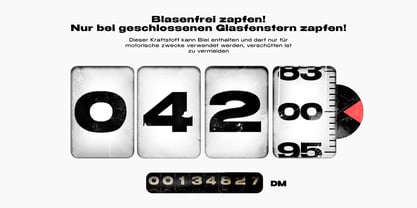 Benzin Font Poster 2