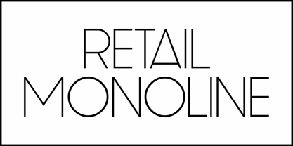 Retail Monoline JNL Font Poster 2