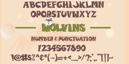 Wolvins Font Poster 2