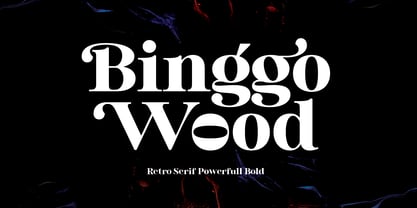Binggo Wood Display Fuente Póster 1