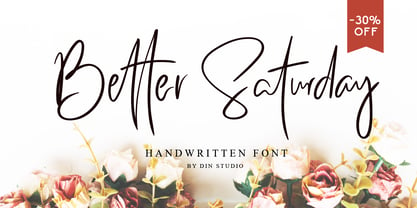 Better Saturday Font Poster 11