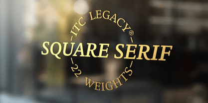 ITC Legacy Square Serif Font Poster 1