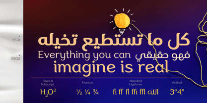 Aligarh Arabic Font Poster 4