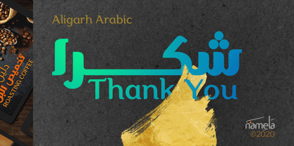 Aligarh Arabic Font Poster 7